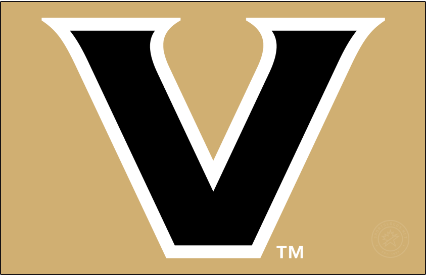 Vanderbilt Commodores 2022-Pres Primary Dark Logo v2 iron on transfers for T-shirts